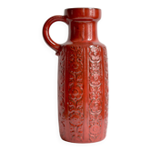 Red vase Scheurich Keramik - West Germany 480 46 - Nizza decor.