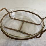 Bodum Denmark 70's dish - rattan handles