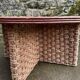 Coffee table and 3 rope stools from the 1970s.