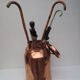 Copper milk pot from farm