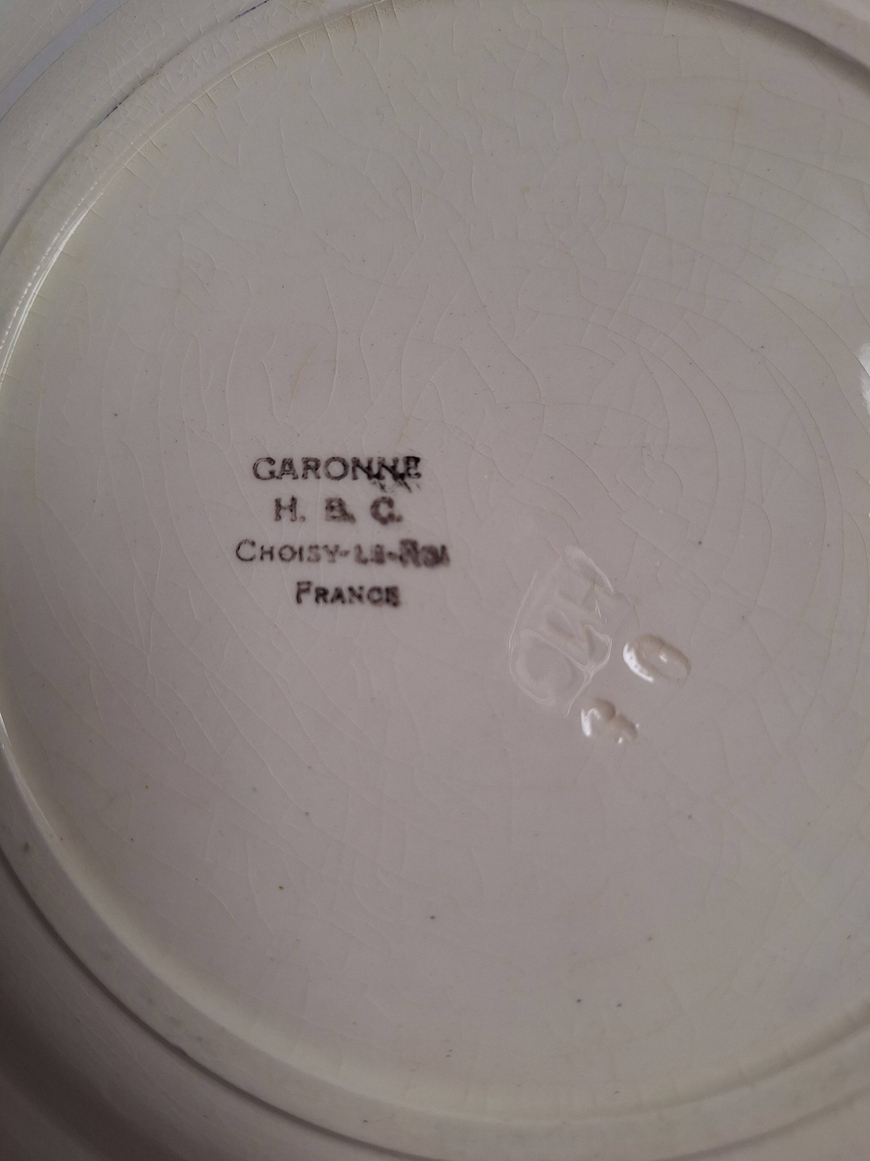 Blue vintage dinner plates