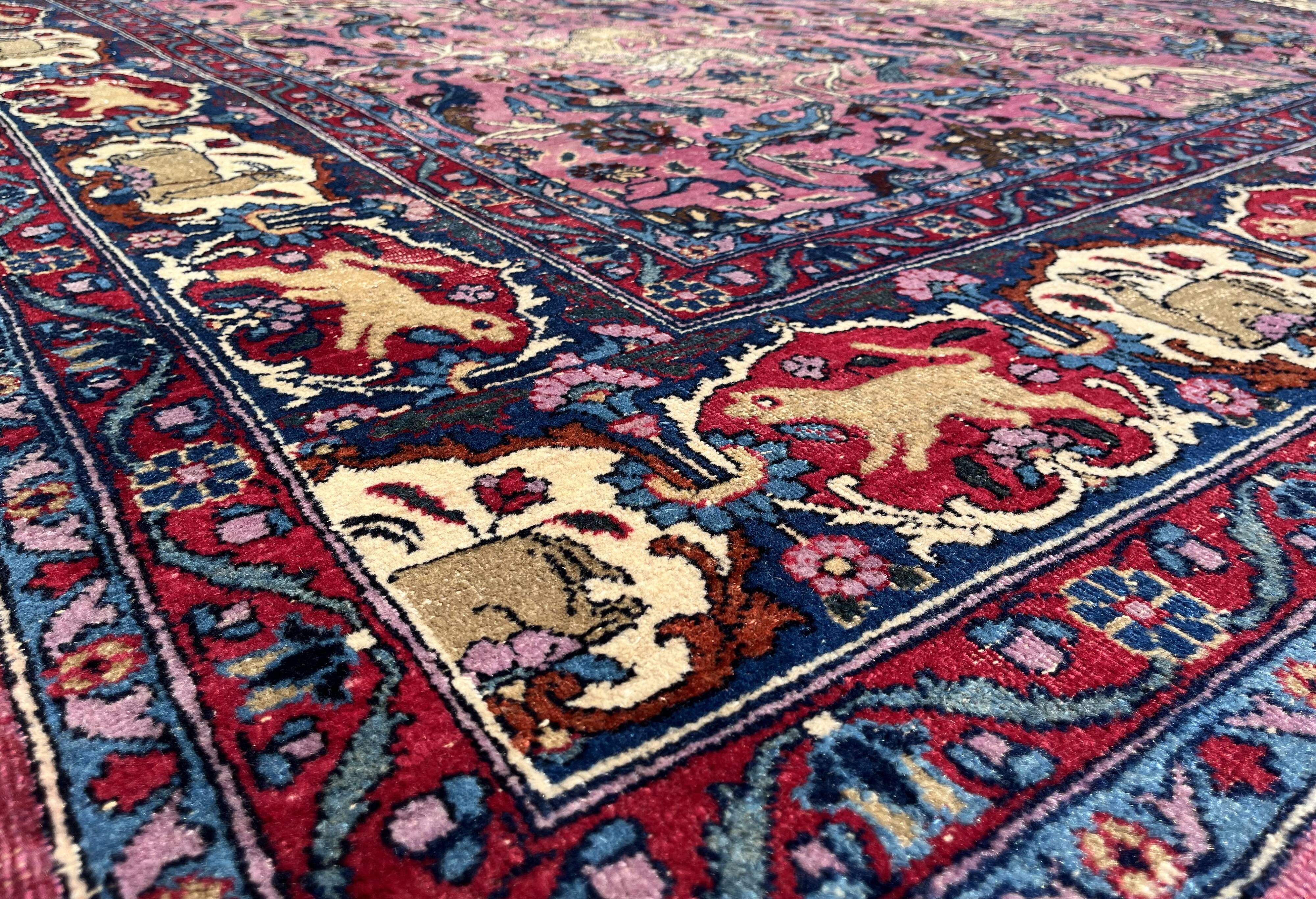 Decorative Persian Rug, Circa 1920