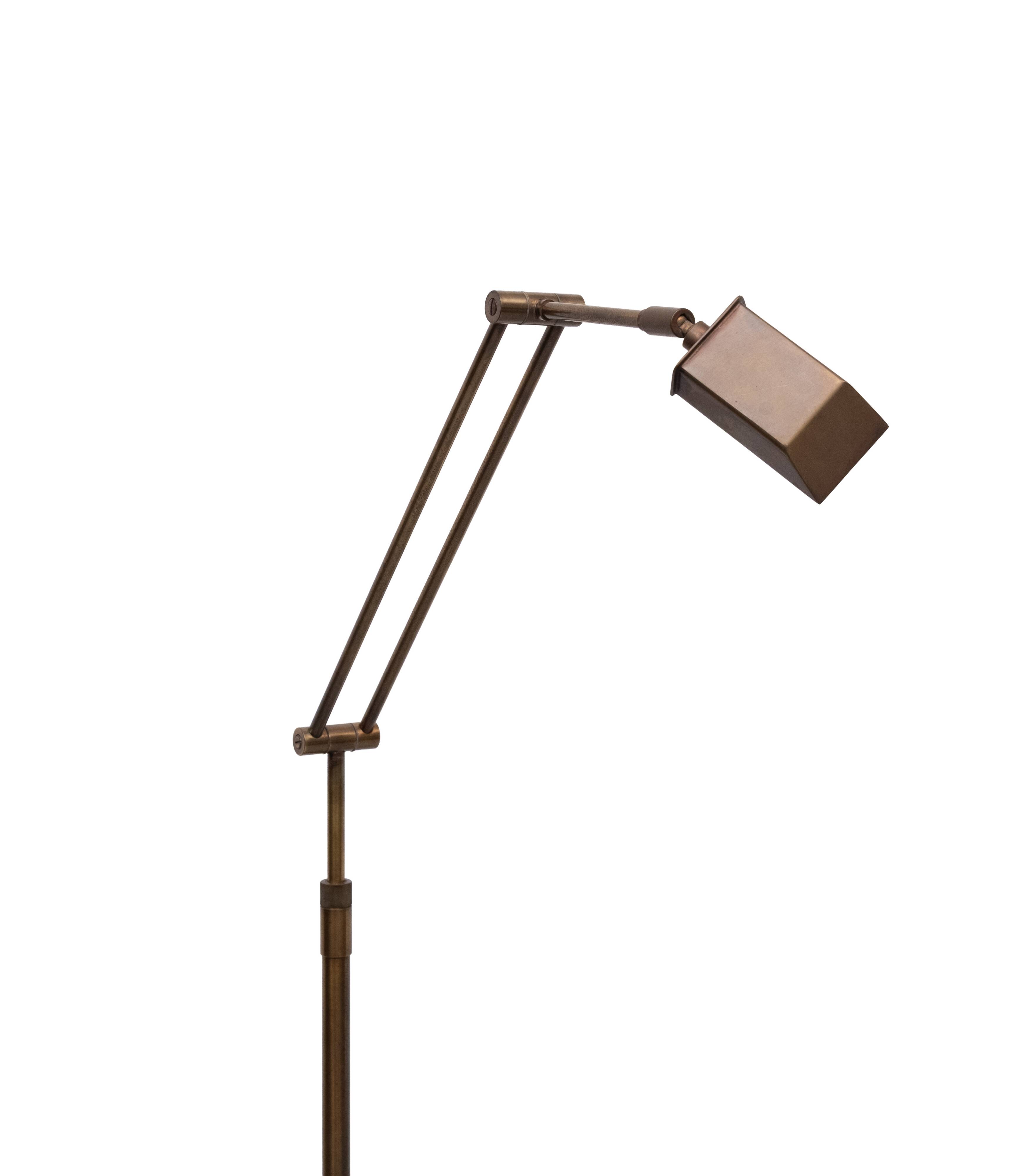 Ben Demmers adjustable Bronze Halogen Floor lamp 1980s