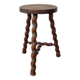 Tripod stool spiral feet