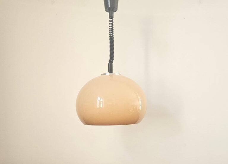 Rare Midcentury Pendant Meblo, Space Age, Harvey Guzzini, Italy, 1970s