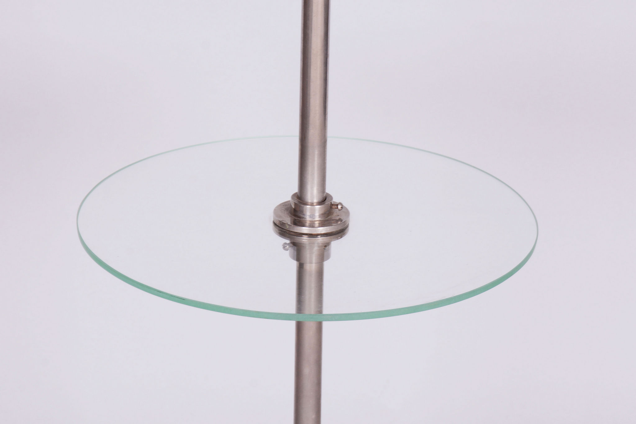 20th century czech bauhaus chrome floor lamp, by hynek gottwald, 1930s