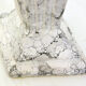 Pair of marble fan vases