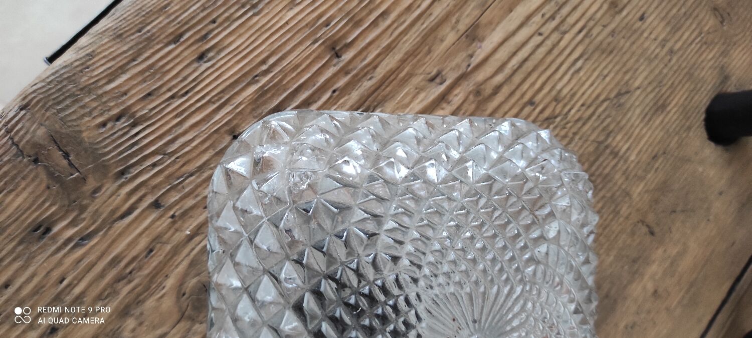 Ceiling lamp, Vintage glass wall lamp