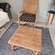 Rattan armchair and coffee table