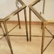 Paire de tables basses en faux bambou dans le goût de Bagues ca.1960.