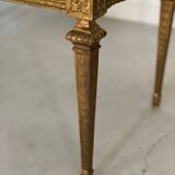 Marble and bronze coffee table