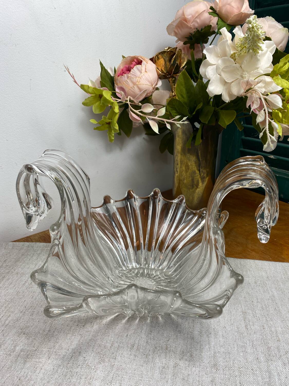 Large crystal fruit bowl, 1950s/1960s