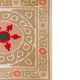 Tapis turc vintage noué à la main 133x136 cm
