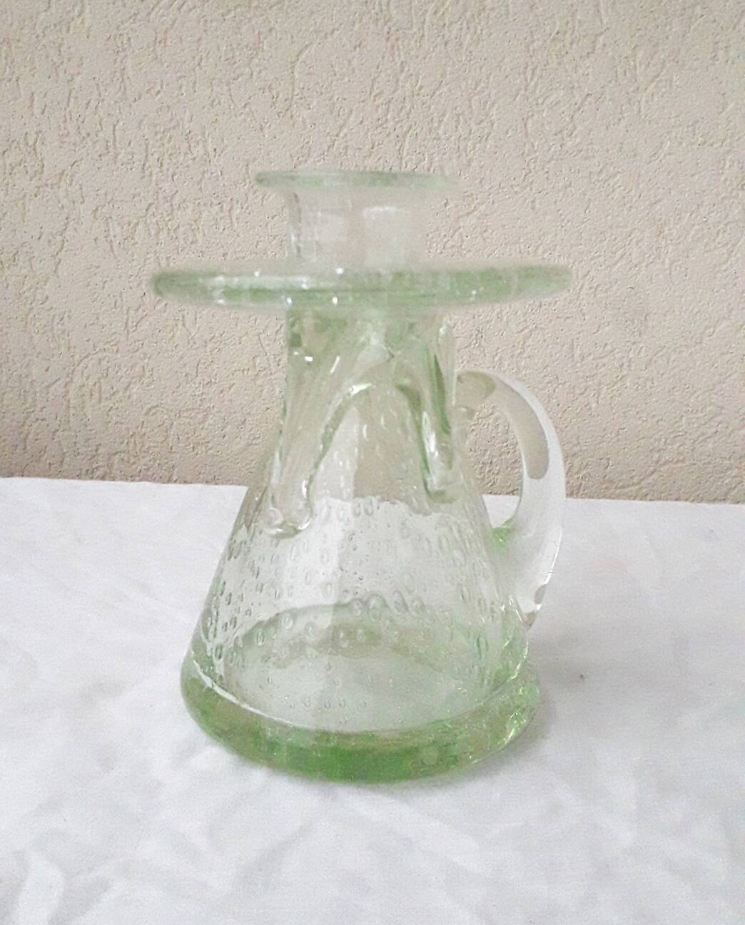 Bubble glass candle holder