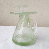 Bubble glass candle holder