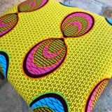 Pair of chairs upholstered with wax fabric