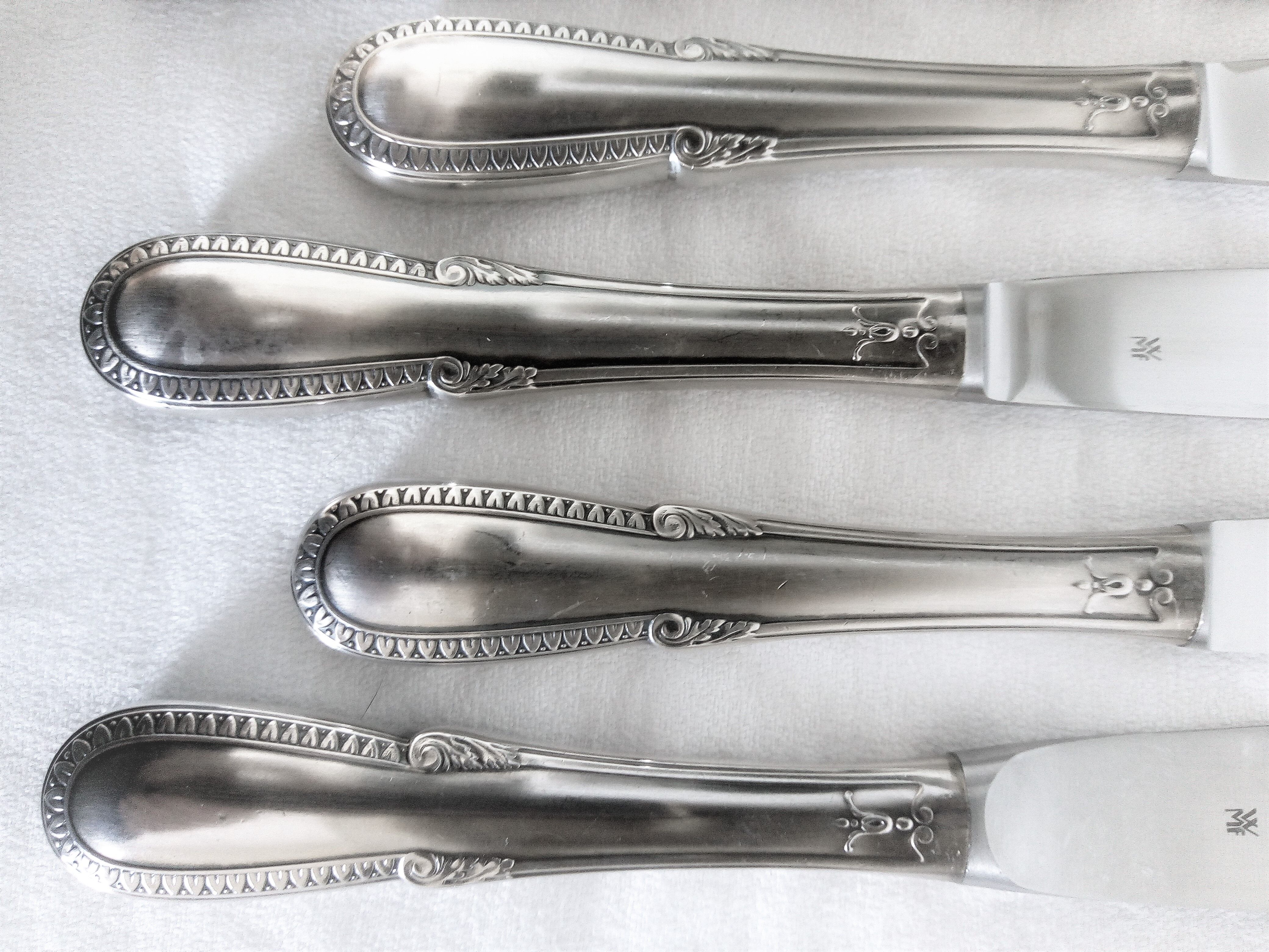 Baroque model silver metal cutlery service