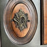 Curved patinated chest of drawers