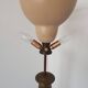Vintage floor lamp from the 1950s, shade made of pig bladder.