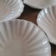 9 scallop shells in glazed stoneware