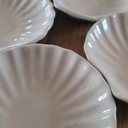 9 coquilles à St Jacques en grès émaillé