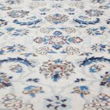 Predominantly white and blue runner 280x75cm