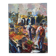 Le marché à Chypre, huile à couteau,  signé Alex Khattab