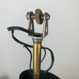 Arlus house chandelier 3 burners, opalines and brass, 50s