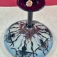 Large plant bowl vase of Thistles Signed Le Verre Français Art Nouveau 192