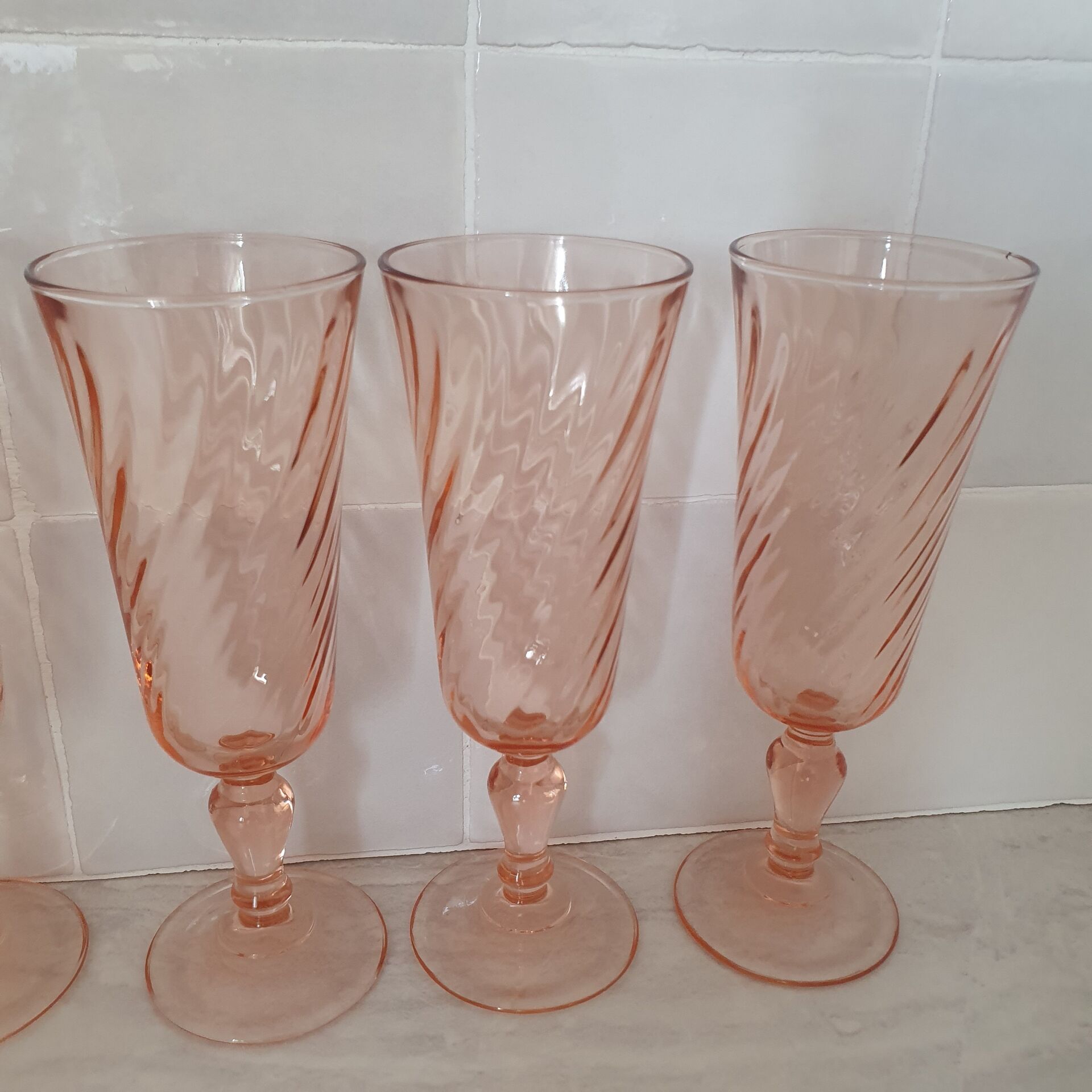 Rosaline champagne flutes