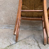Set of 4 straw chairs