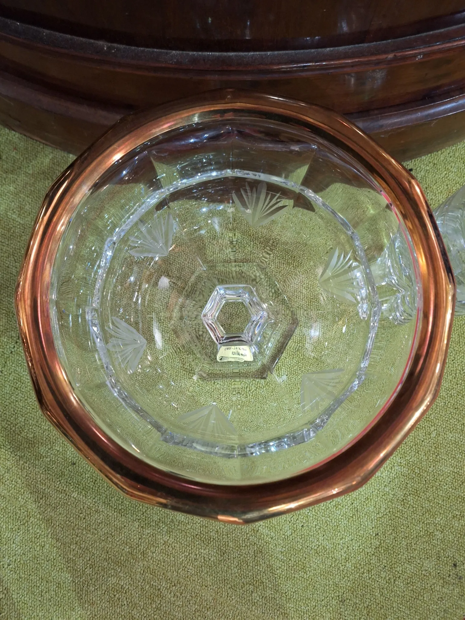 Coupe-Centre de table en cristal