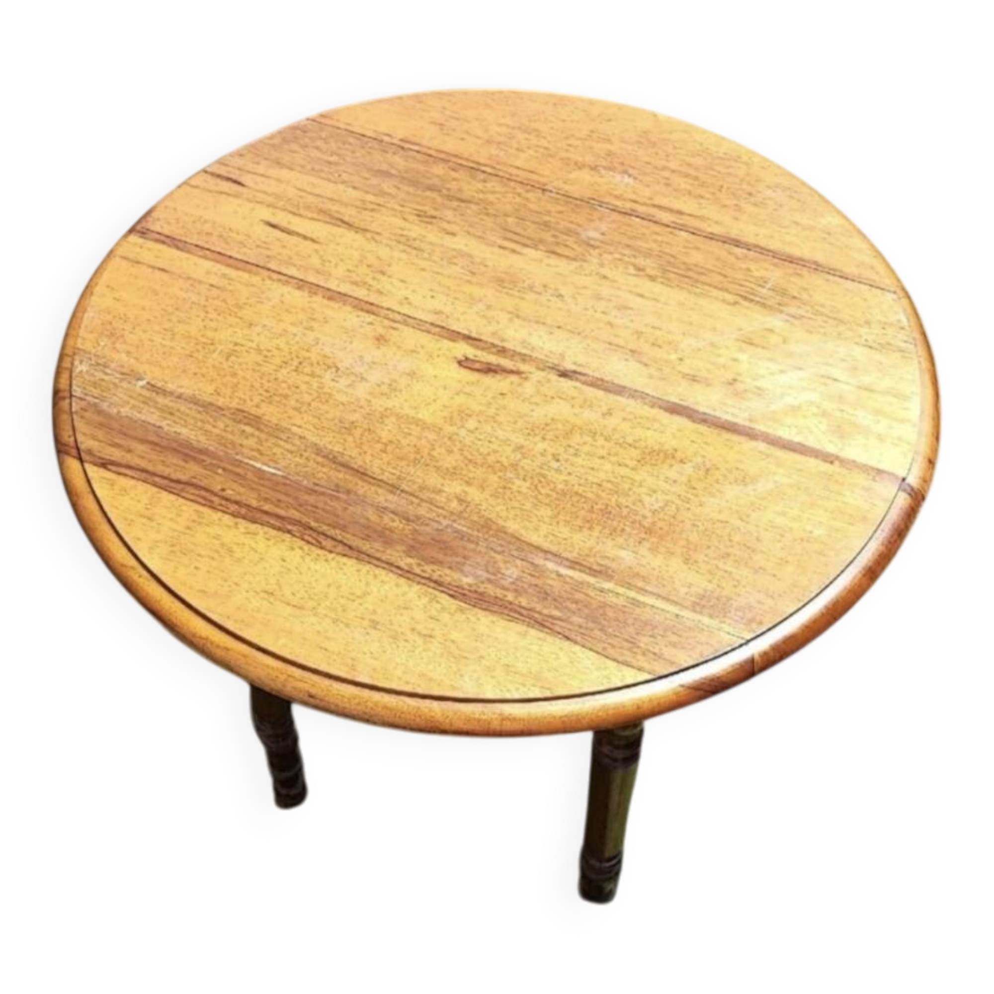 Small round table with flaps Louis Philippe Genuine