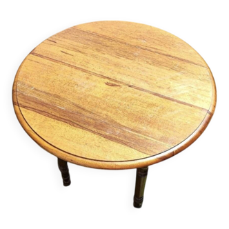 Small round table with flaps Louis Philippe Genuine