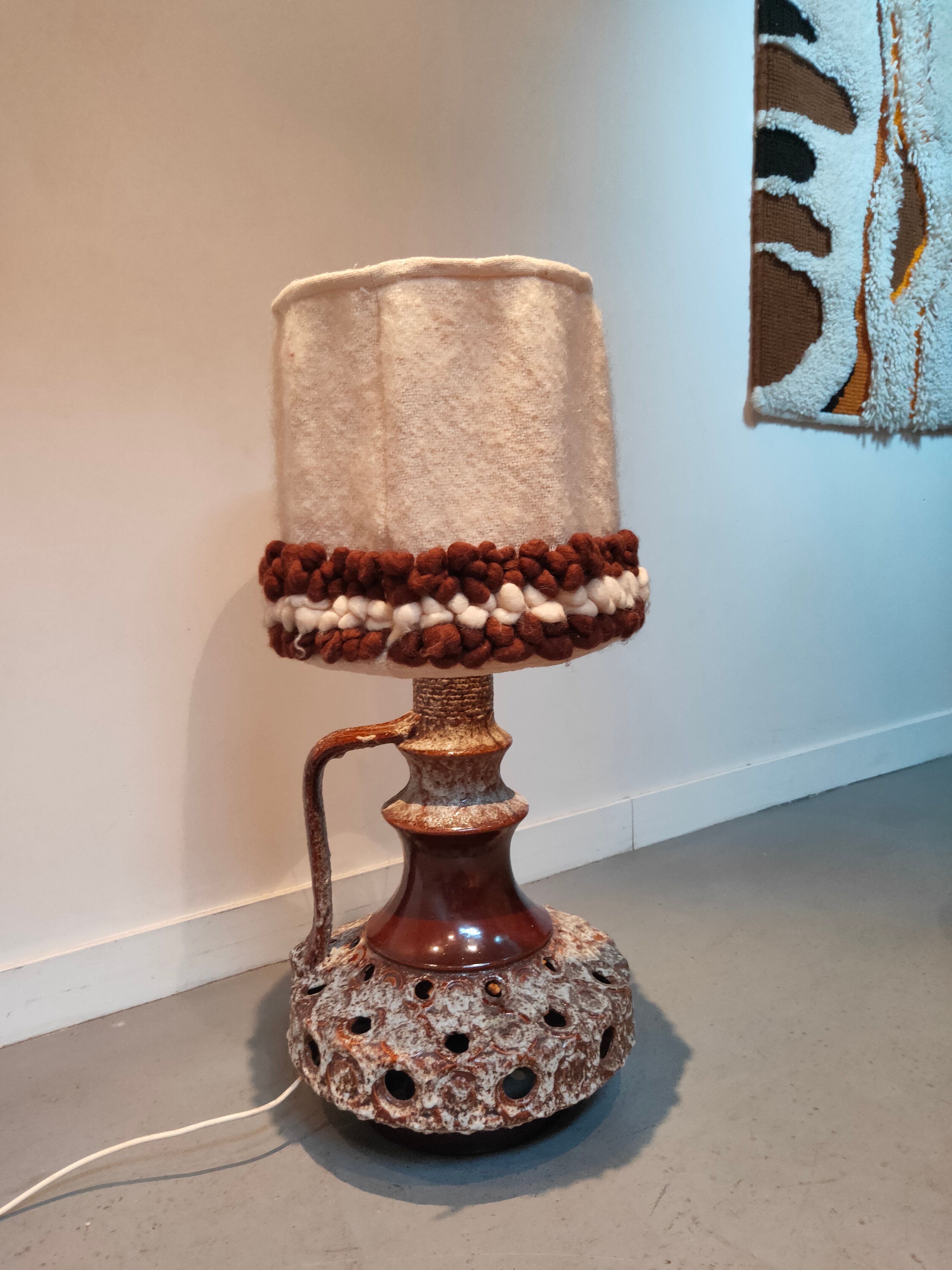 Vintage ceramic sun lamp