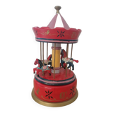 Carousel with functional music box