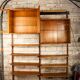 A Danish modular teak shelf, Poul Cadovius for Cado 1960 - 160 cm.