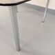 Vintage square coffee table in smoked glass and chrome metal from the 1970s.