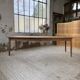 Farmhouse table with spindle legs in oak and pine, 2.5m