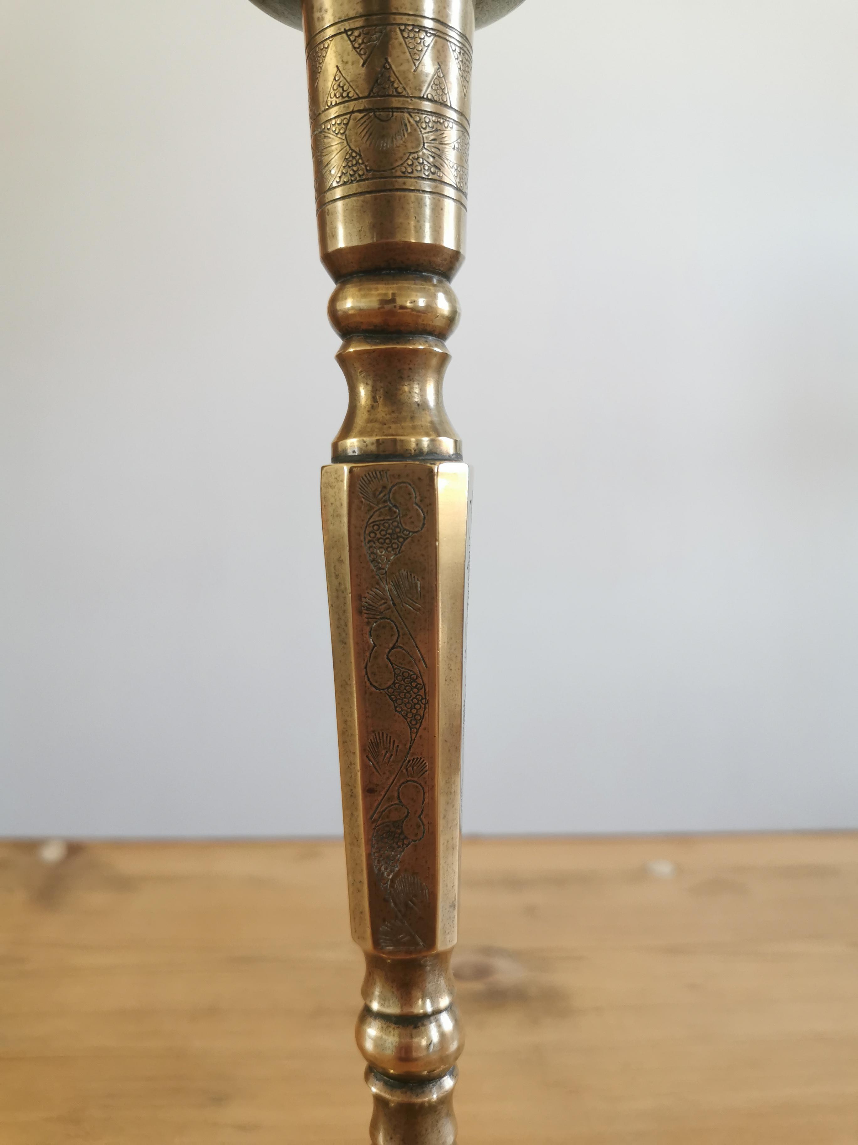 Bronze brass candle holder