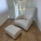 ​B&B Italia Maxalto Kalos Armchair & Ottoman by Antonio Citterio