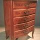 Flowered marquetry commode in Louis XV style