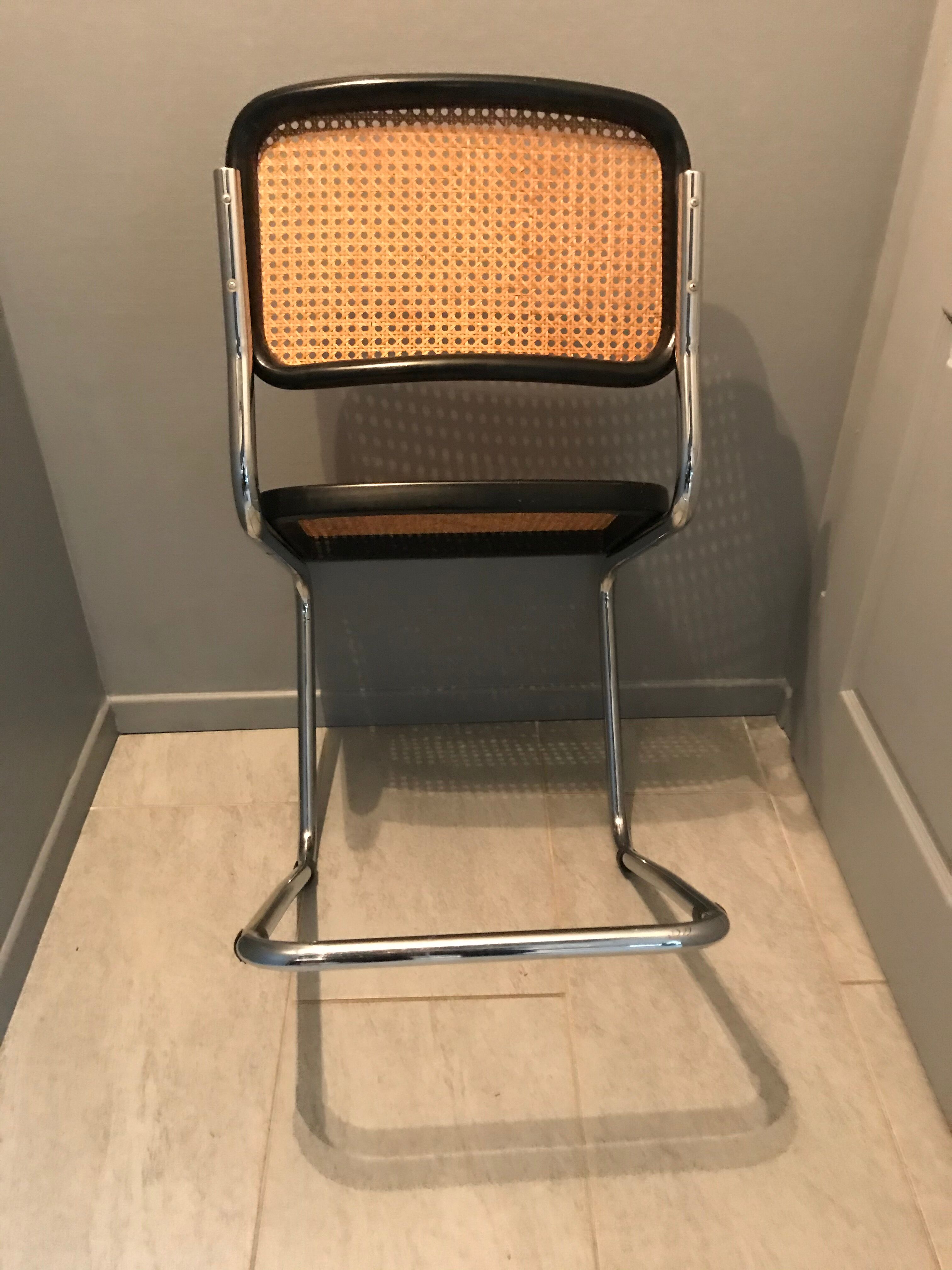 B32 Marcel Breuer black and chrome chair