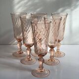 Vintage rose flutes