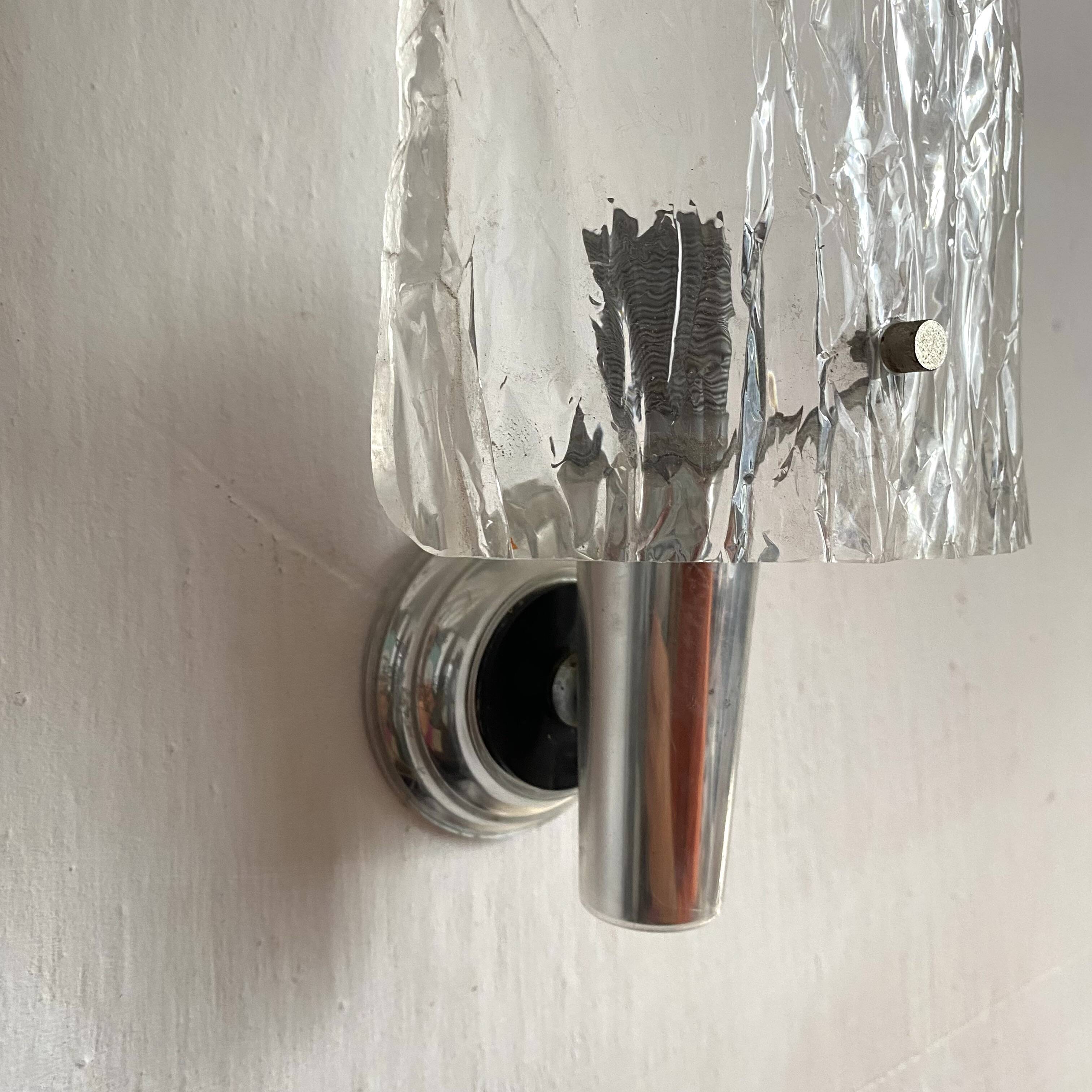 Pair of 60s-70s wall lights