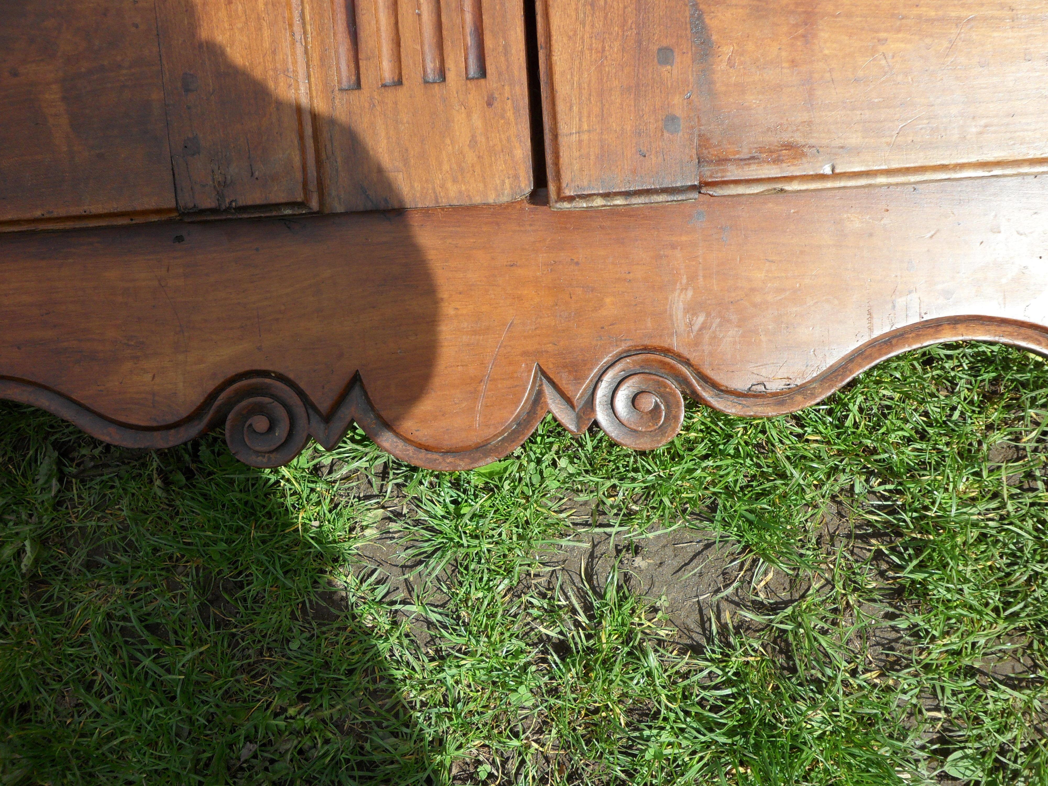 Old cabinet door with framing