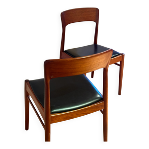 paire de chaises scandinaves - teck