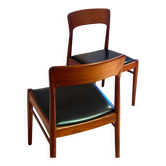 Pair of vintage Scandinavian teak chairs "Olga"