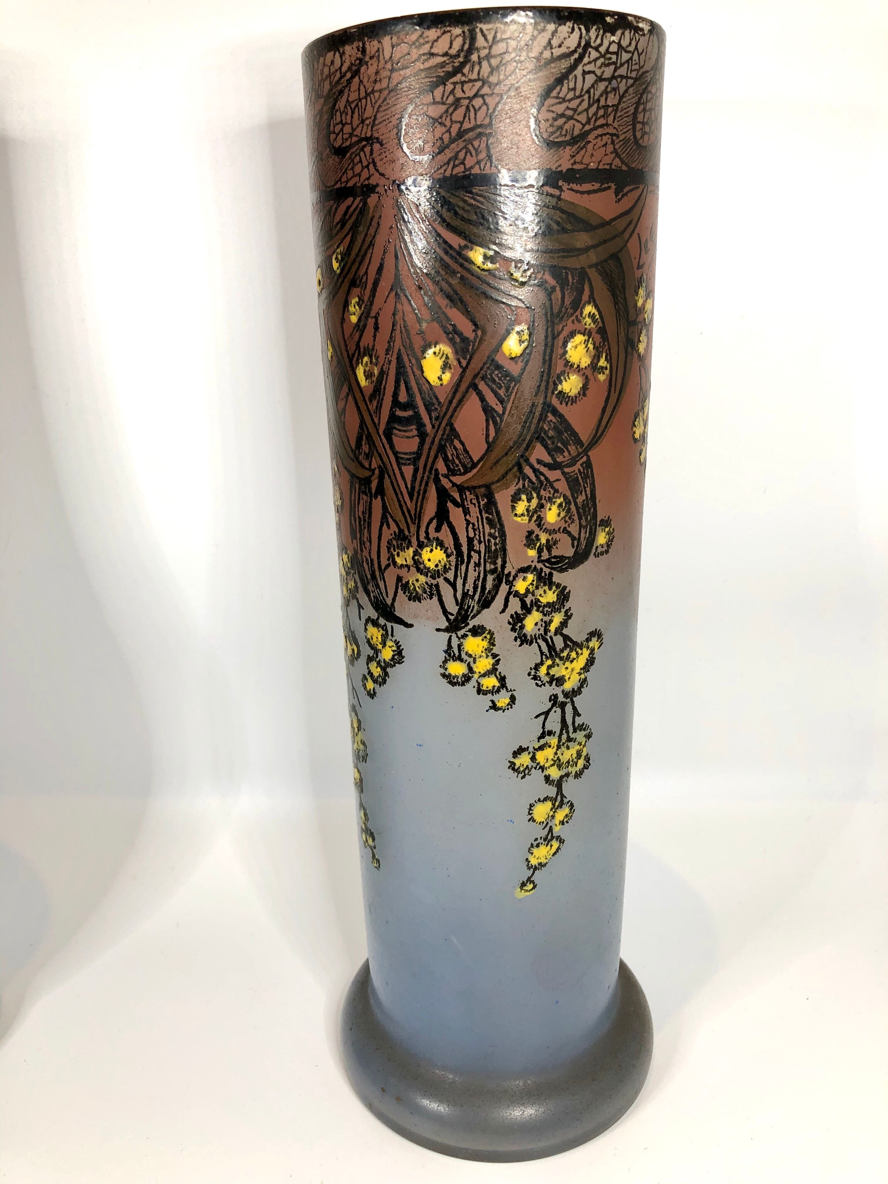 Pairs of art nouveau vase Legras