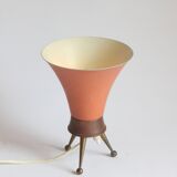 Brass tripod table lamp, 1950s